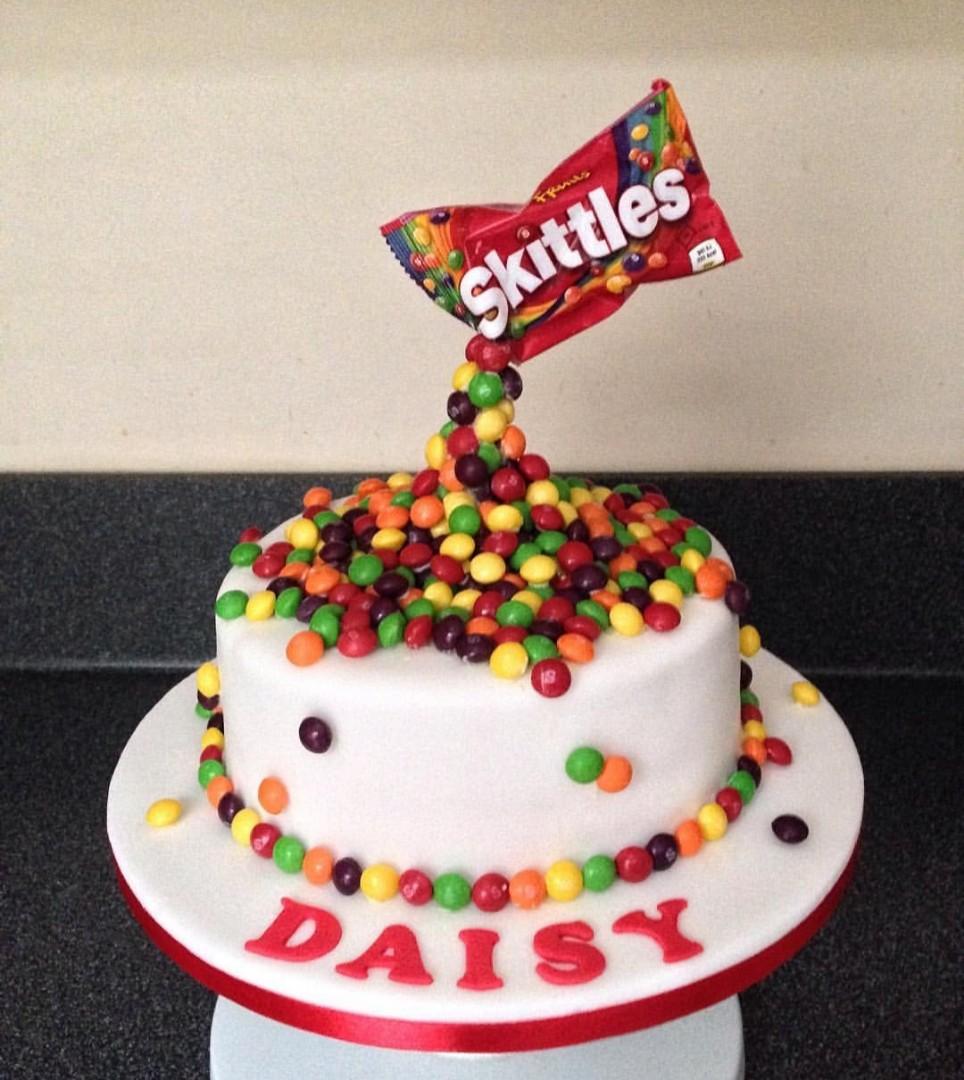 Skittles Cake - CakeCentral.com