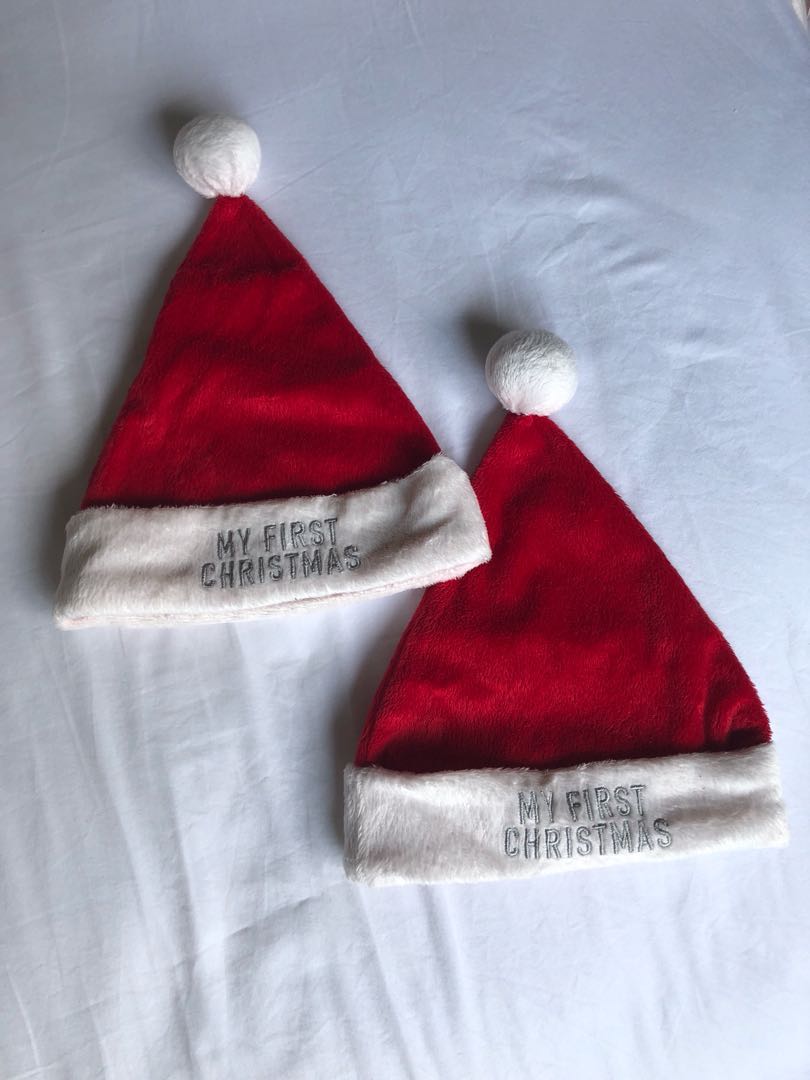 baby's first christmas hat
