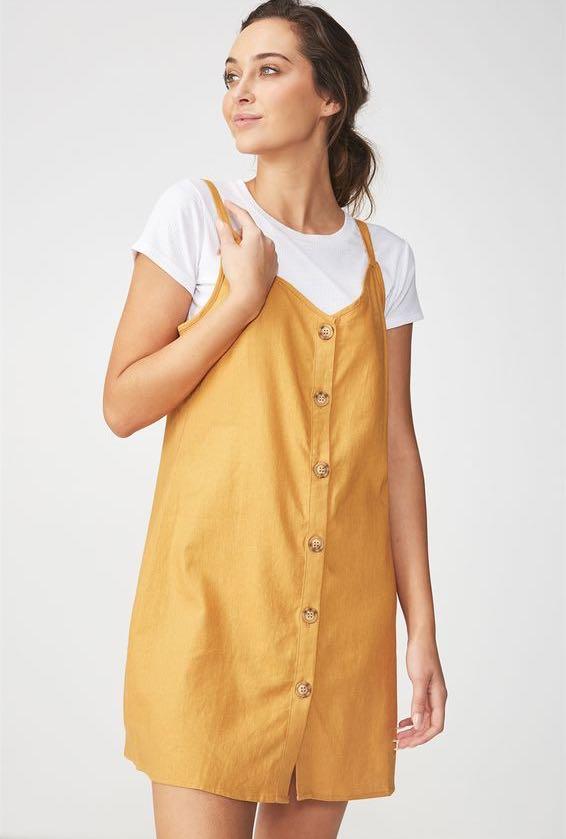 Woven margot slip hot sale dress cotton on