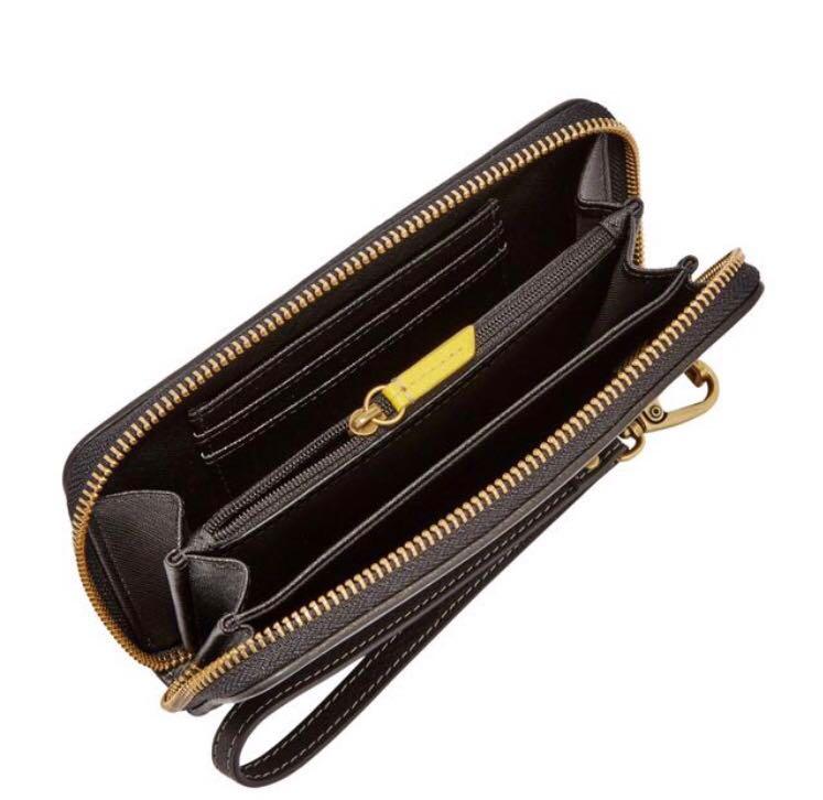 Fossil Emma zip around wallet Olive Green PRICE SLASHED