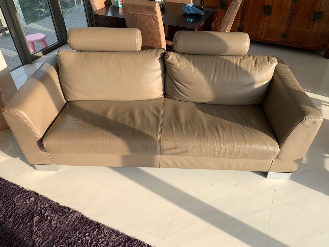 Giormani Leather Sofa, Furniture & Home Living, Furniture, Sofas on