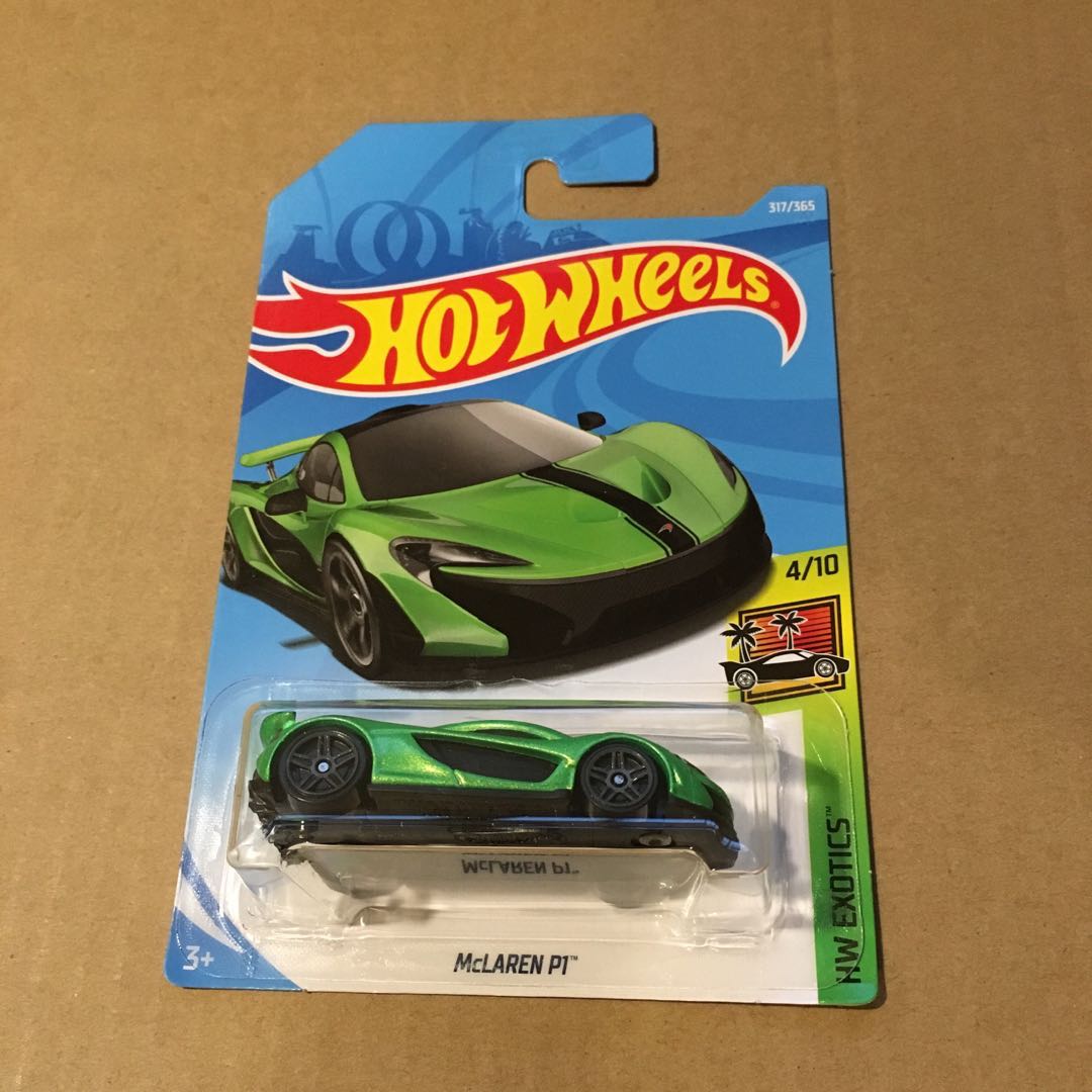mclaren p1 hot wheels green