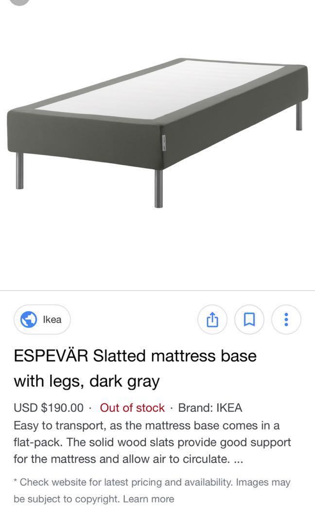 Ikea Espevar Single Bed Lightweight Frame And Mattress Furniture