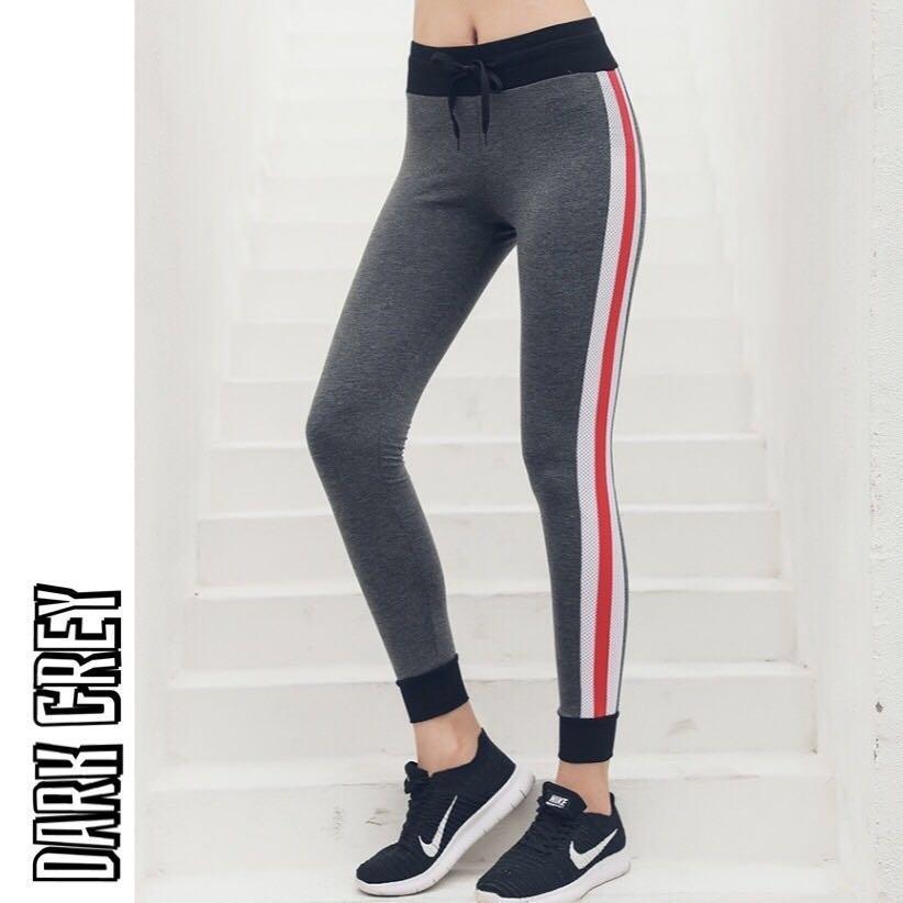 Aimn Grey Stripe Tights, Women's Fashion, Clothes on Carousell