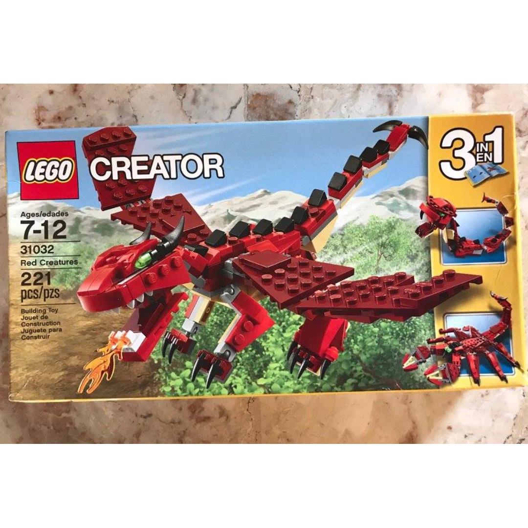 LEGO Creator Red Creatures 31032 Hobbies Toys Toys Games on