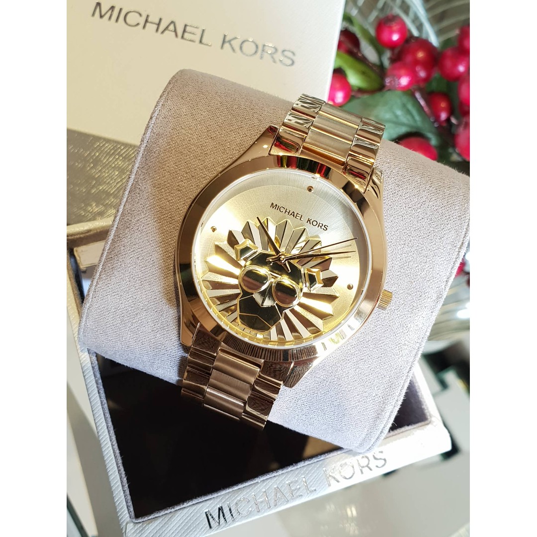michael kors runway gold watch