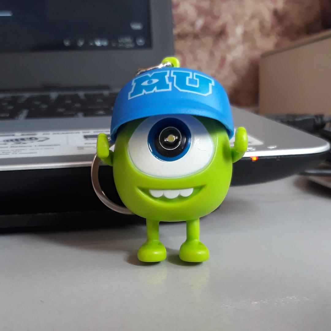 Mike Wazowski Monster Inc LED Light Sound Keychain Hobbies