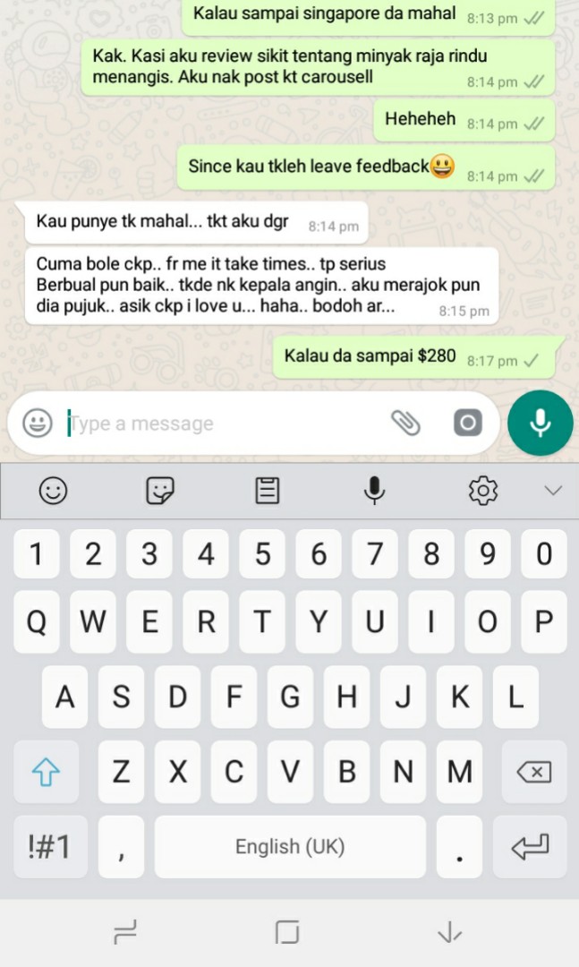Minyak Feedback 100 Real Everything Else On Carousell