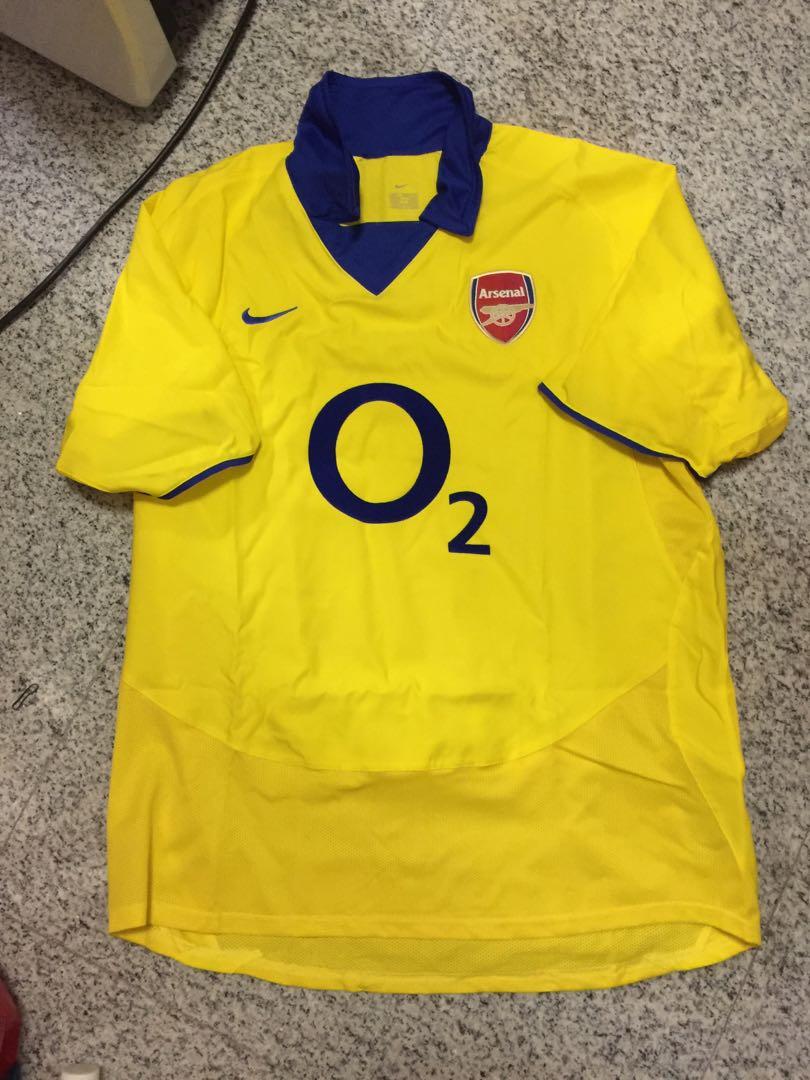 Nike Arsenal Away O2 Jersey Shirt, Sports, Sports Apparel on Carousell
