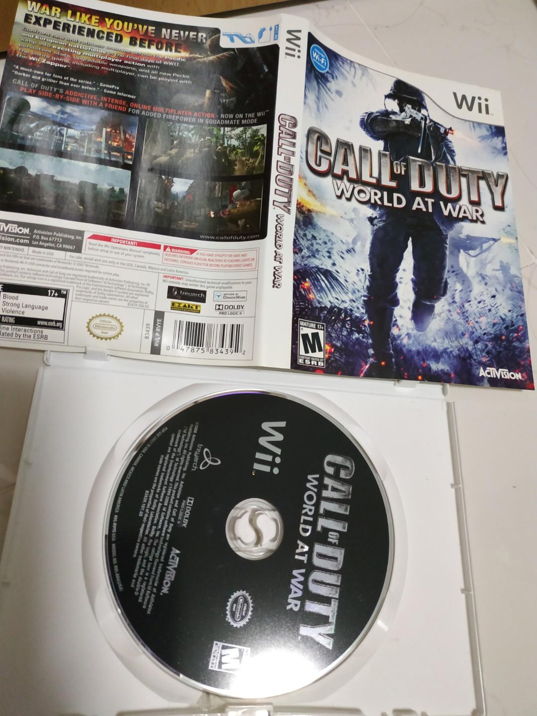 call of duty wii