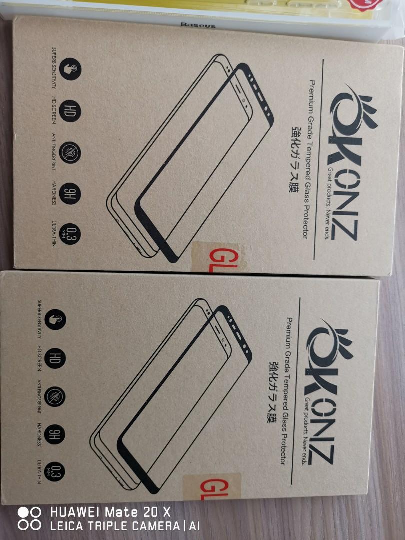 Note 9 screen protector case (Category: Cases & Sleeves) located in Singapore. Submitted by honestlim (Listing ID 201637992, Image 1). Description: okonz premium screen protector x 2 $15 each note 9 clear air bubble case x $15 tempered screen protector Korea x $12 each Total $52 Now selling at $28 for all.