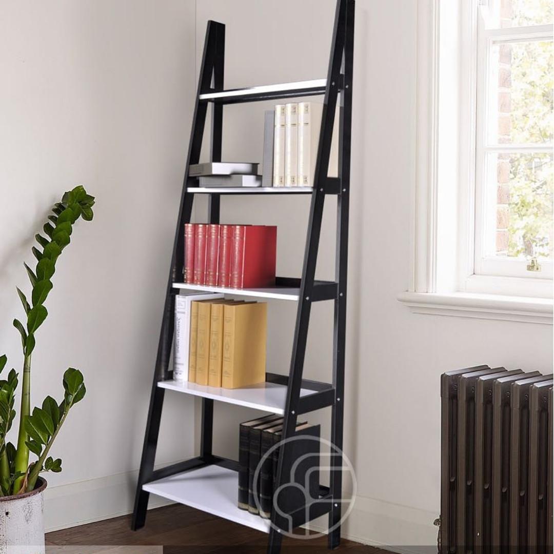 Offo Living Rak Buku Simple Hitam Perabotan Rumah Di Carousell