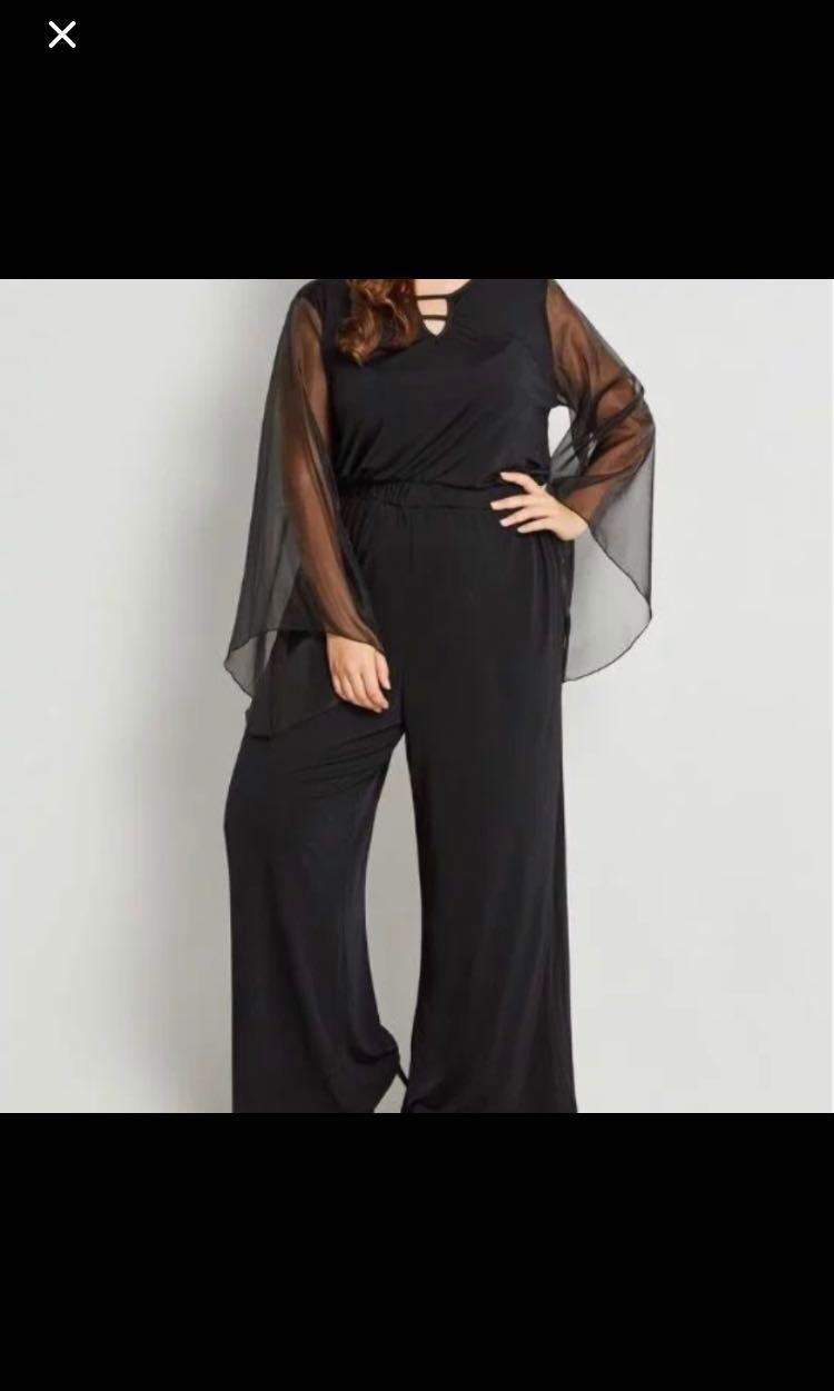plus size gray jumpsuit