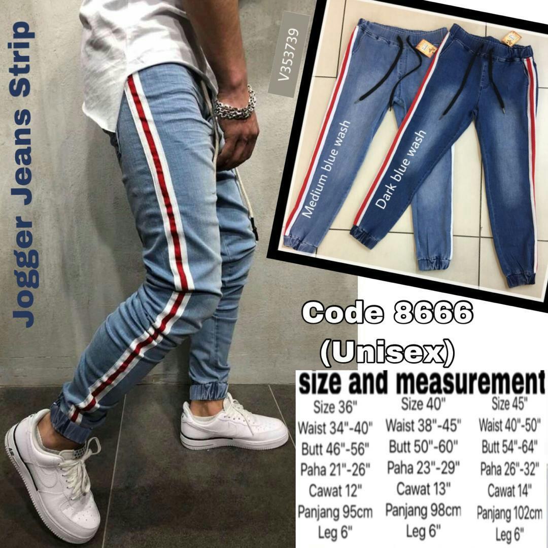 women's plus size denim joggers