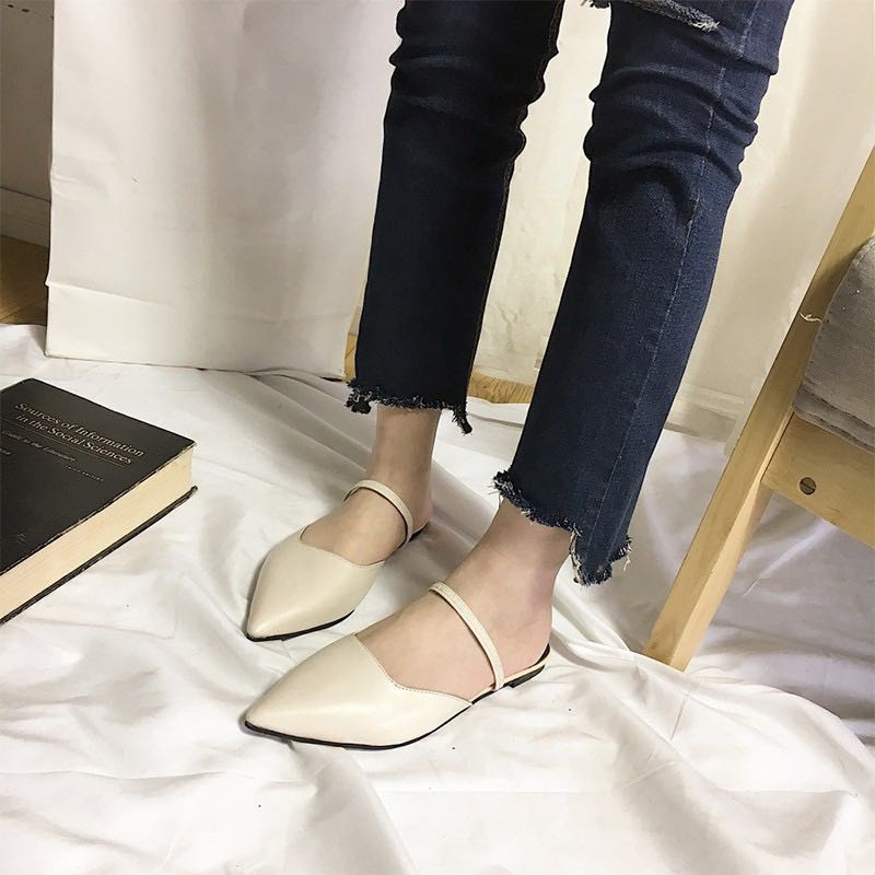 pointed toe flat sandals