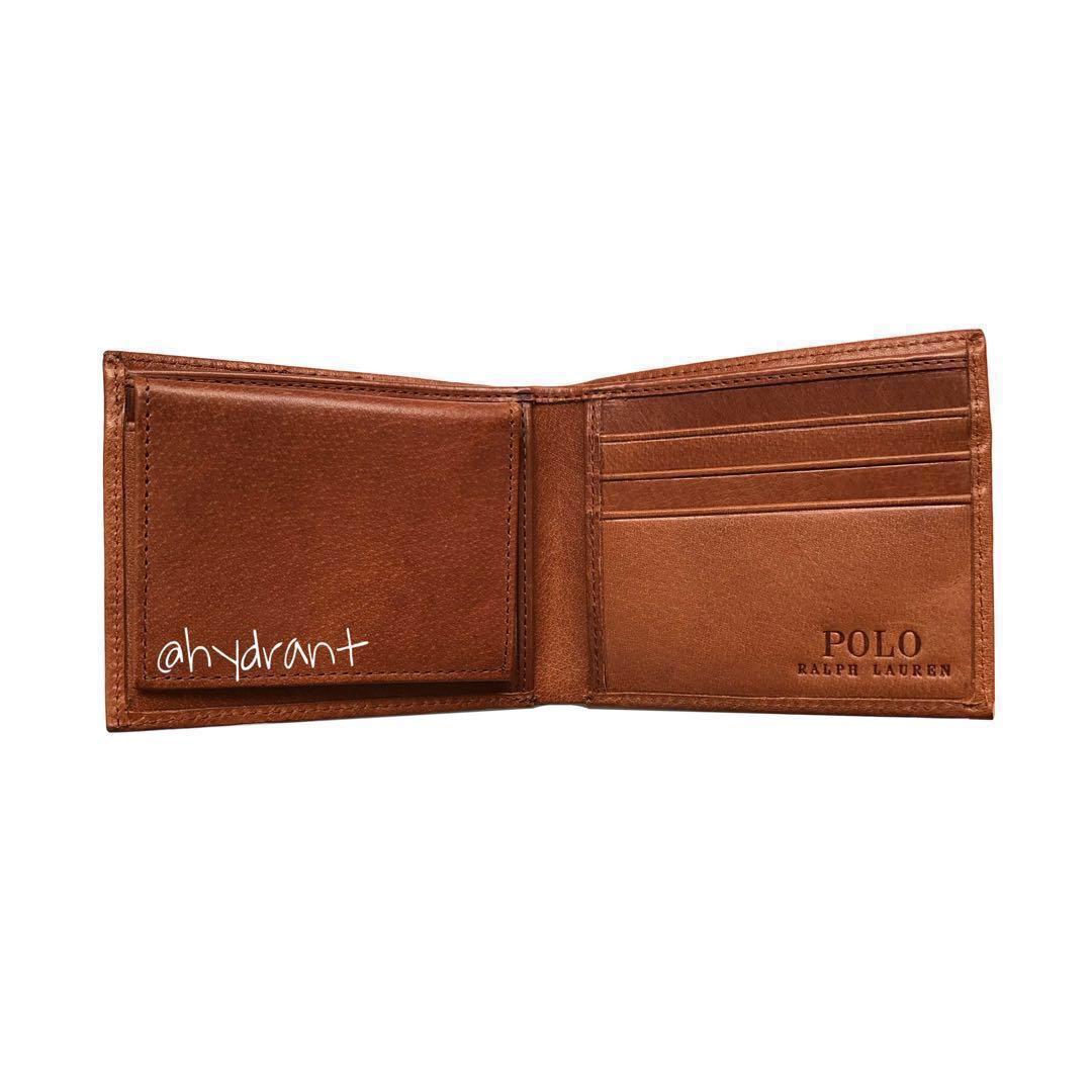 POLO RALPH LAUREN | Burnished Leather Passcase Wallet Brown, Men's