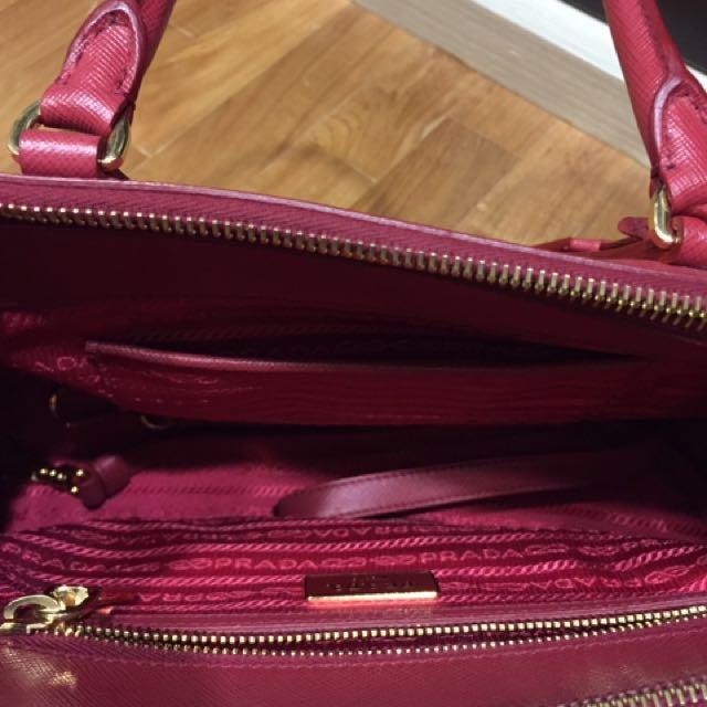 Prada Saffiano Lux Crossbody Bag Light Pink, $960