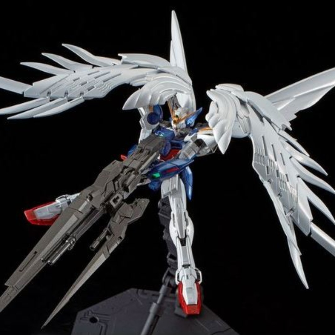 Rg 1 144 Wing Gundam Zero Ew Drei Zwerg Titanium Finish Expansion Effect Unit Seraphim Feather Toys Games Bricks Figurines On Carousell