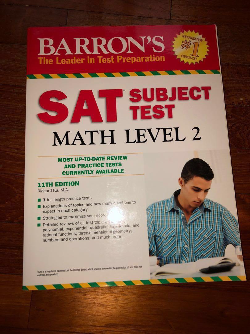Sat Subject Test Math Level 2 Barron S Practice Tests Books