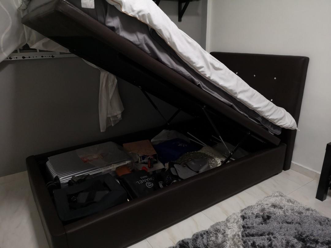 Storage Bed Super Single, Furniture & Home Living, Furniture, Bed