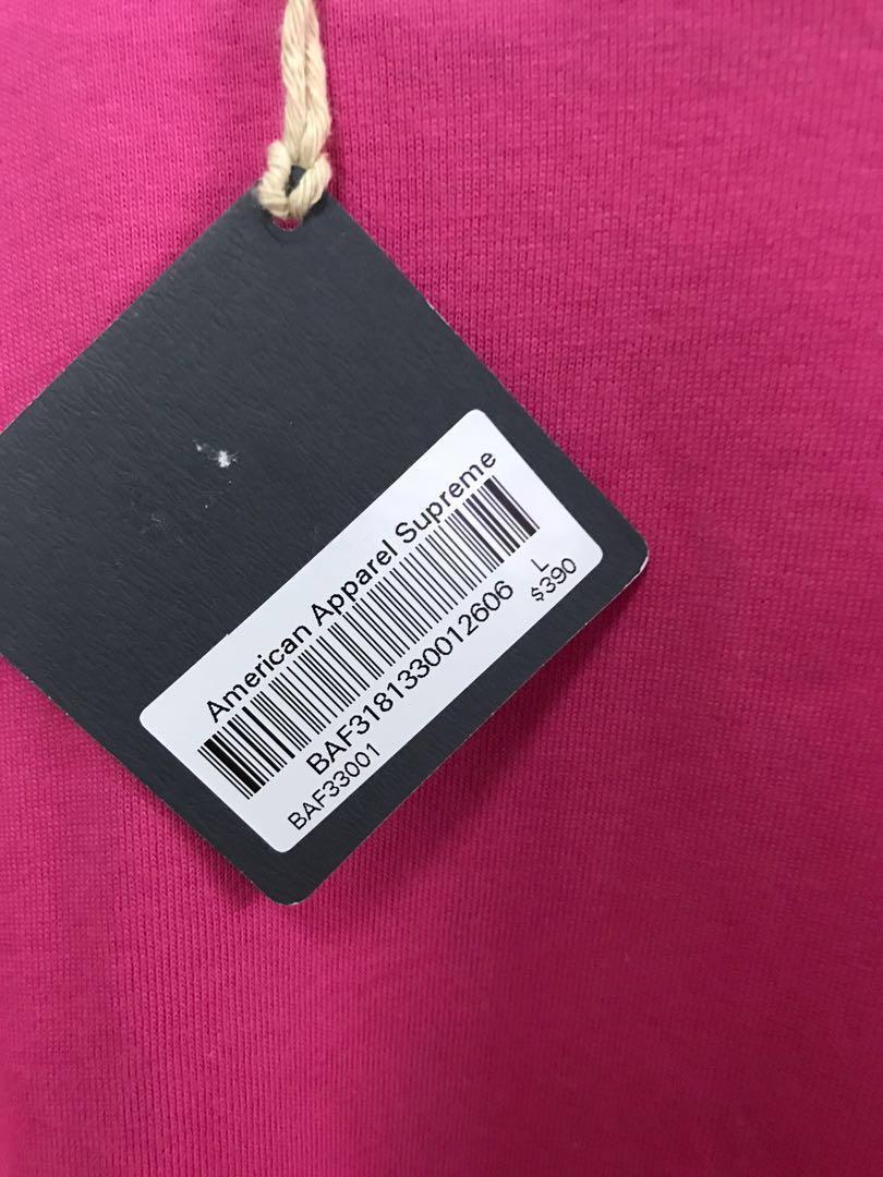 Supreme American Apparel plain tee L T shirt