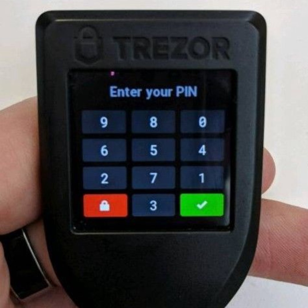 2x Black Trezor Hardware wallet vault safe for Bitcoin BTC Litecoin Dash Zcash 