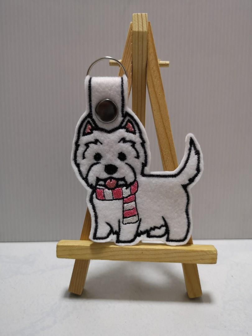 Westie keychain clearance