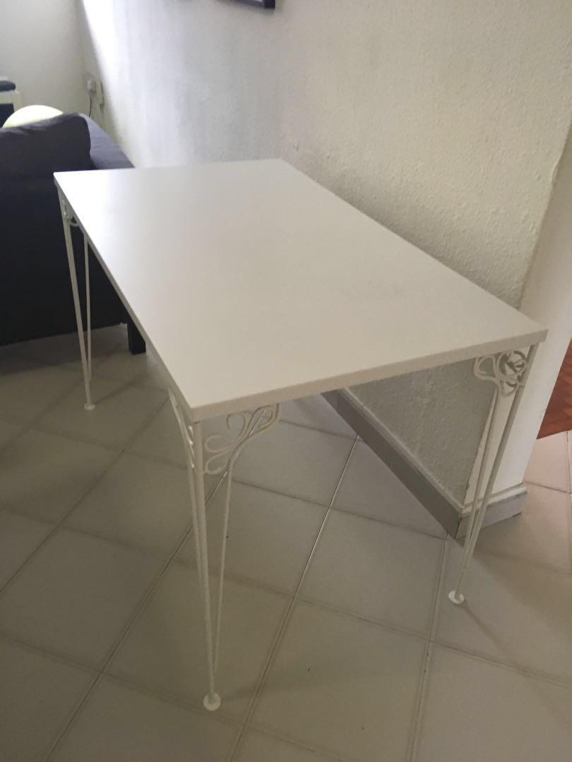 White IKEA table for sale, Furniture & Home Living, Furniture, Tables
