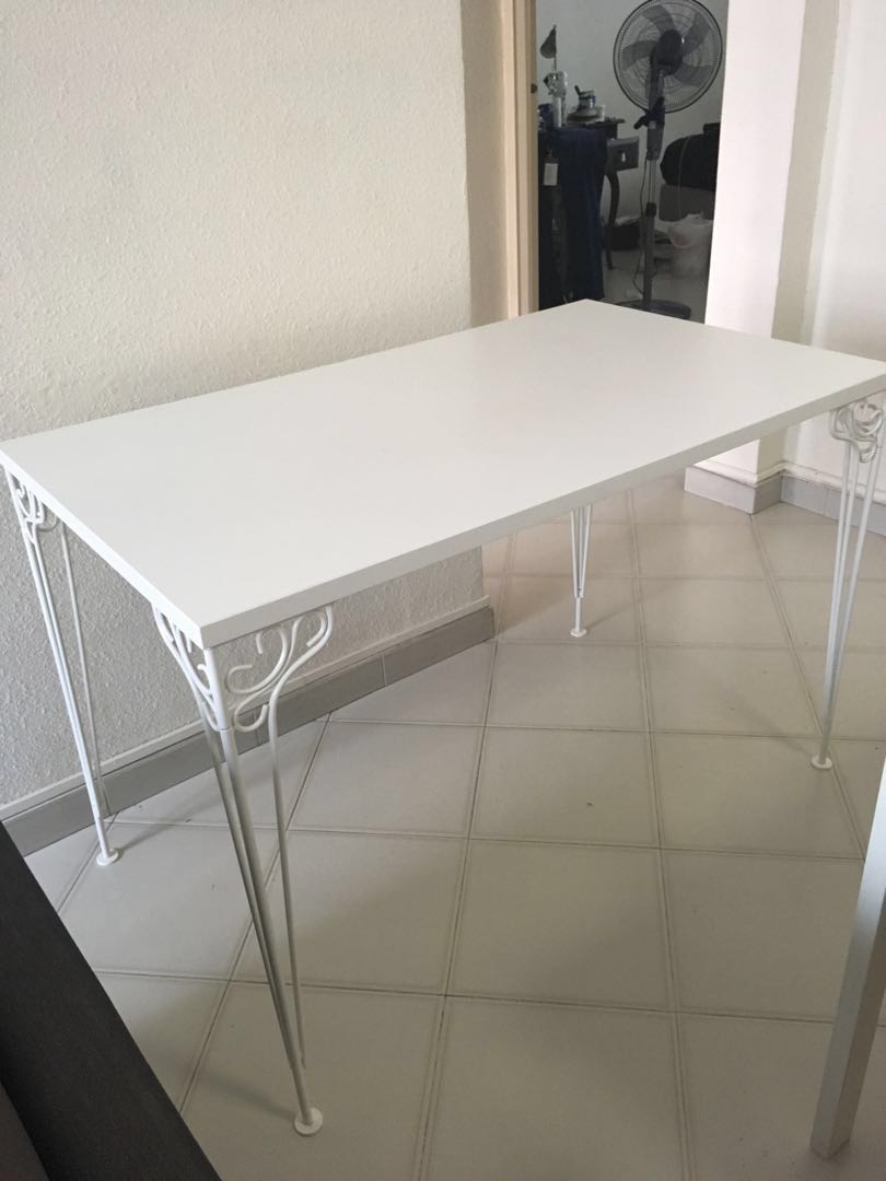 White IKEA table for sale, Furniture & Home Living, Furniture, Tables