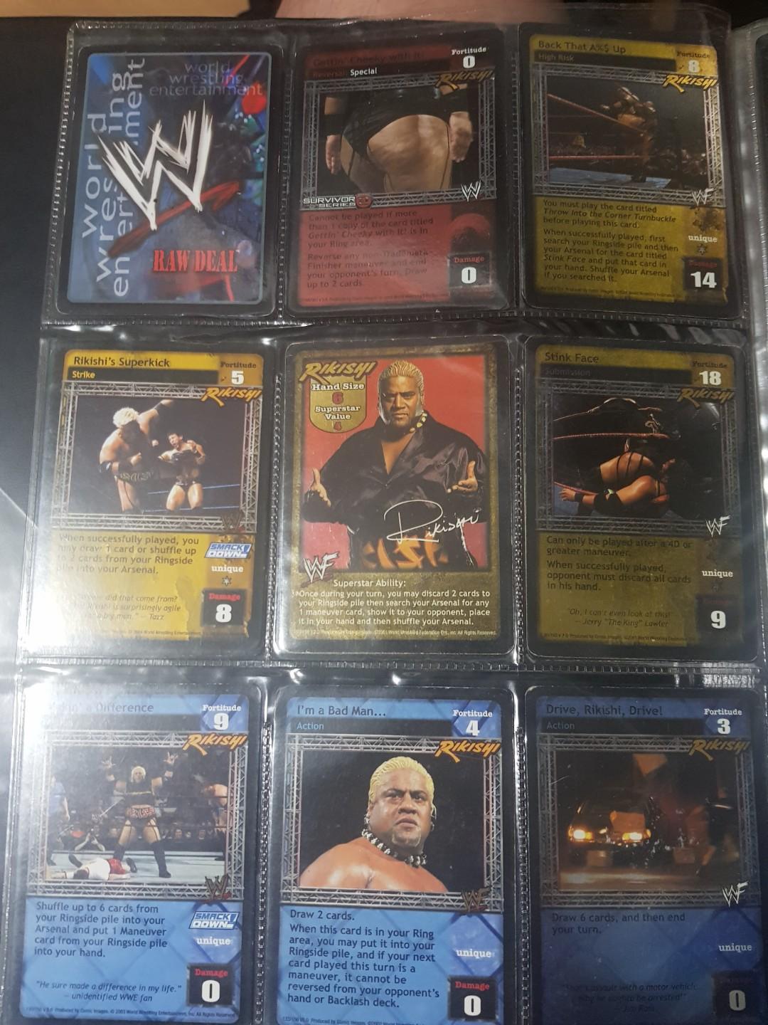 Rikishi Signed 2002 Raw Deal WWF Card Autograph WWE Pro Wrestling Comic Images 