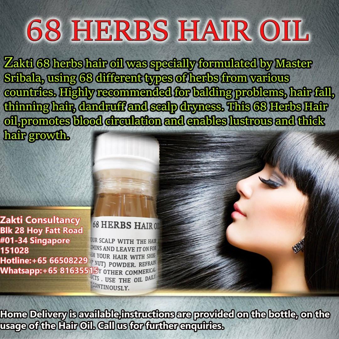 Zakti Consultancy 68 Herbs Hair Oil Health Beauty Hair Care On
