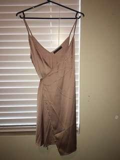 Pink wrap dress
