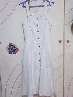 White Dress with Pockets