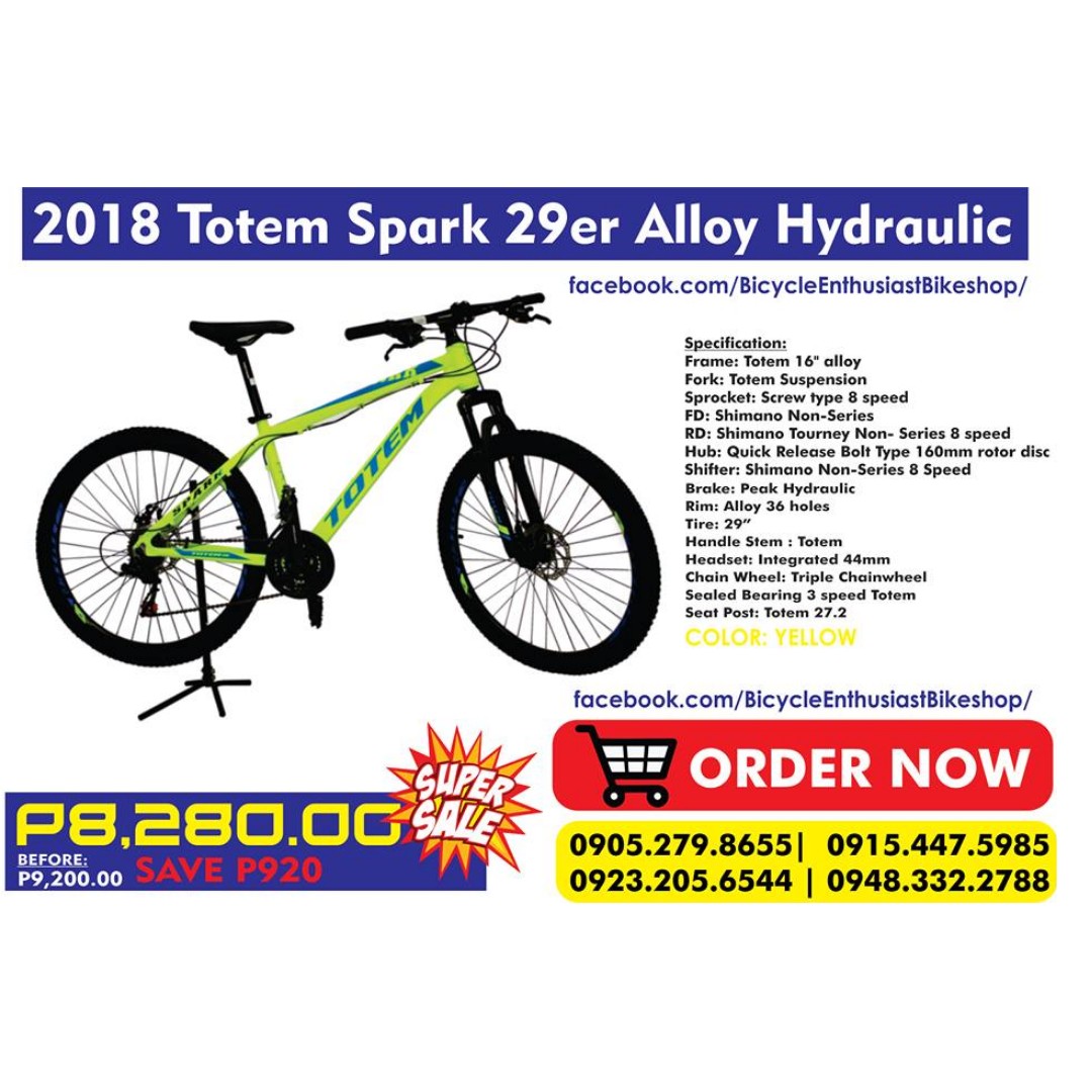 Totem 29er mountain sales bike price