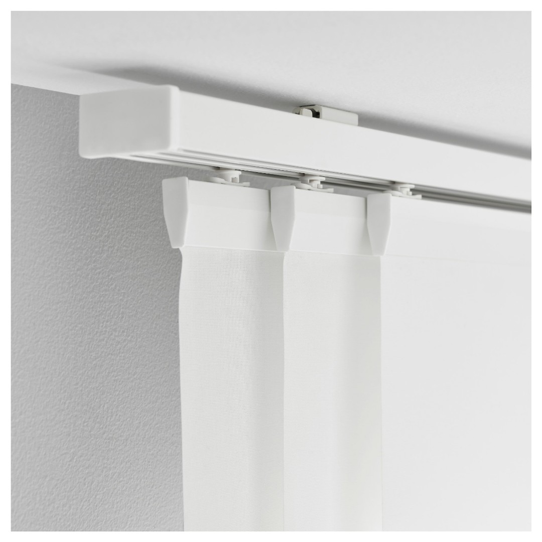2x Ikea Vidga Triple Curtain Rail Track Free Accessories And Extra Rail Everything Else On Carousell