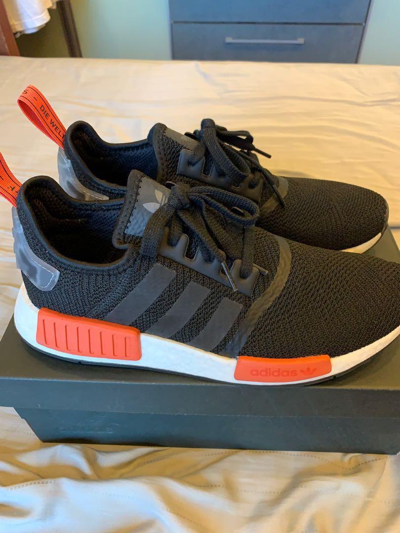 nmd black and orange