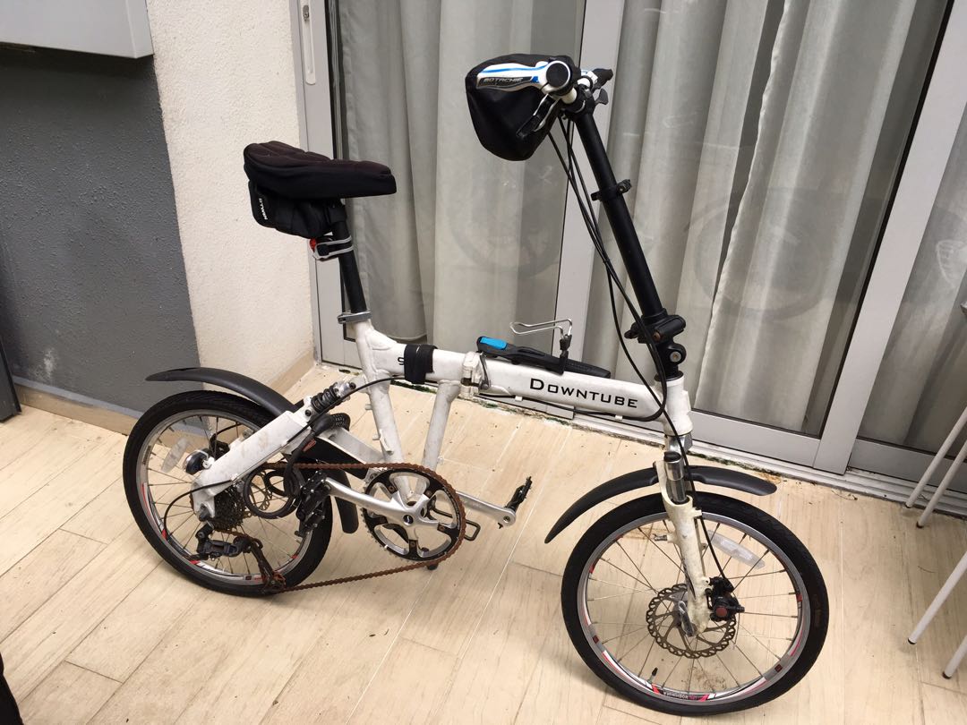 downtube folding bike