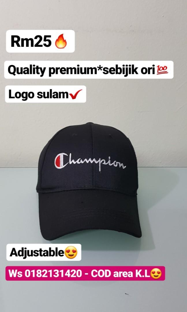 Baseball Cap (Category: Cap & Hats) located in Kuala Lumpur. Submitted by rahmantaro02 (Listing ID 201720435, Image 1). Description: LELONG✔CLEAR STOK✔CLEAR GUDANG✔😀 . BARANG BOEK *(new item)👌🏻 📦READYSTOCK . 💢Rm25 💢Size adjustable(strap besi). 💢Quality Premium*sebijik macam ori 💢Market price Rm40 💢Logo disulam kemas 💢Limited Edition - champion🔥 *ws for detail😉 . 🚛FREE COD AREA K.L ________________________________ . TO ORDER: 📲WHATSA