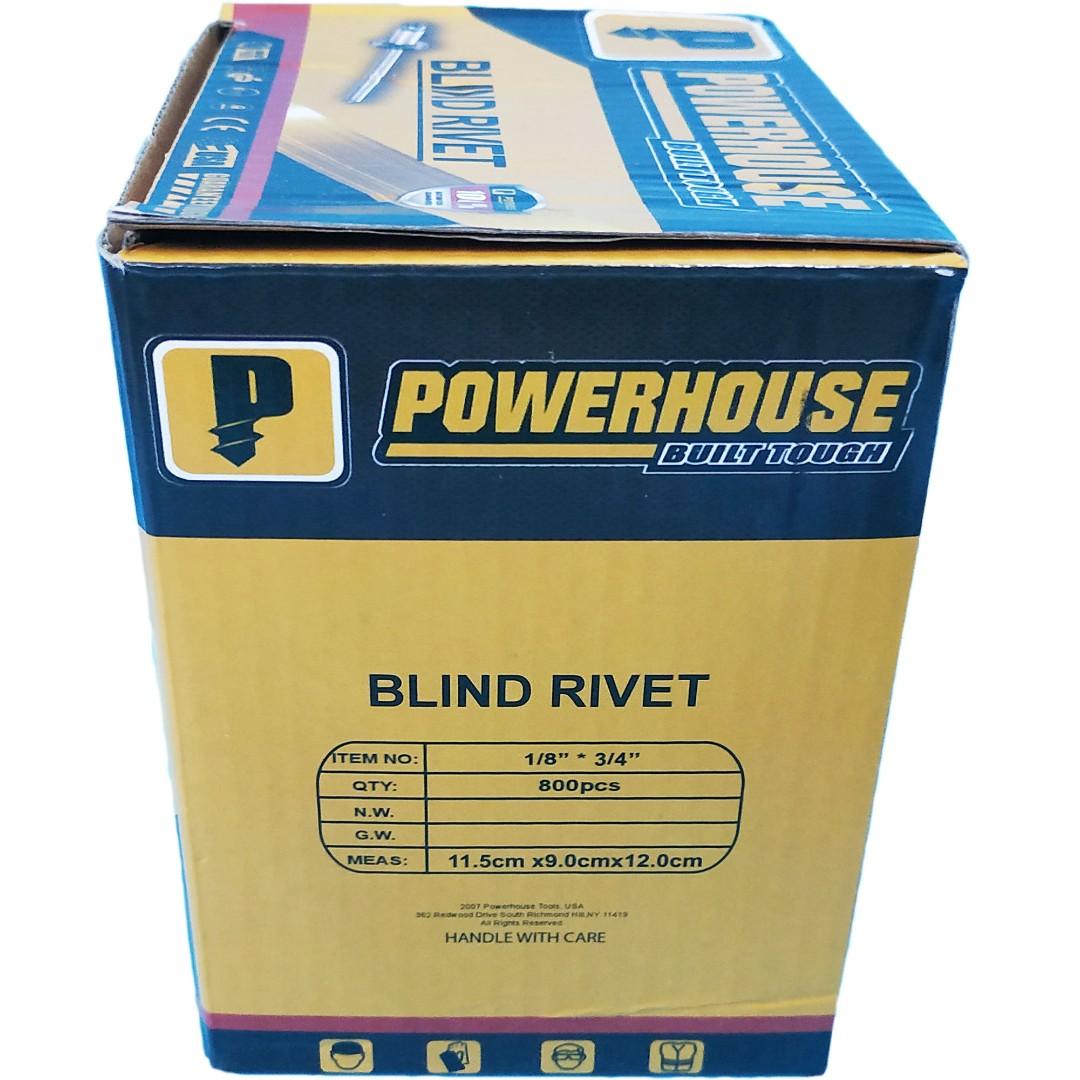 Blind Rivets 1 8 X 3 4 800pcs Per Box Home Furniture Furniture Fixtures Others On Carousell