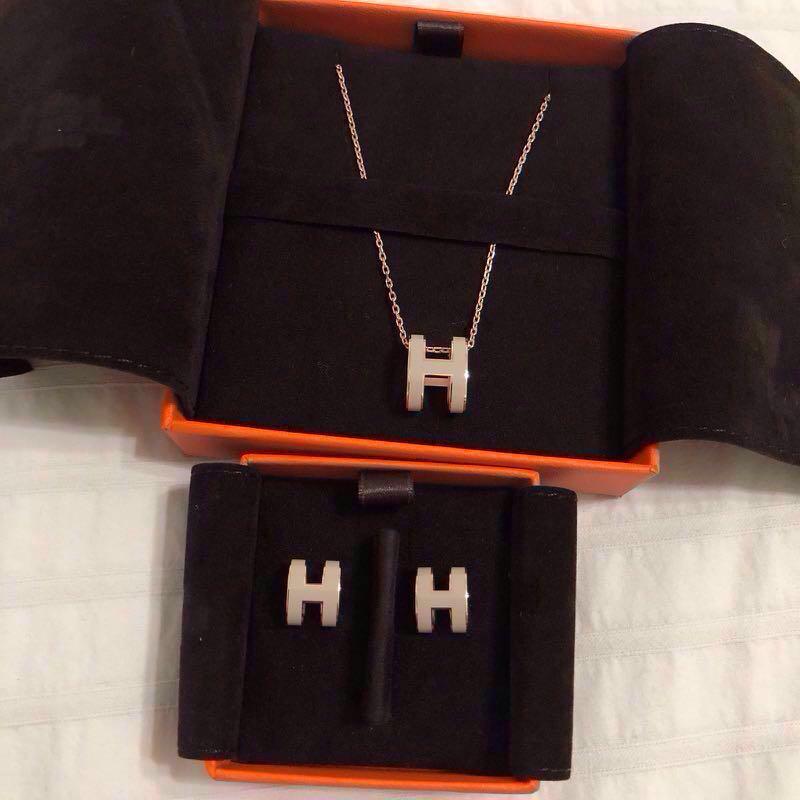 Hermes Pop H necklace and earrings