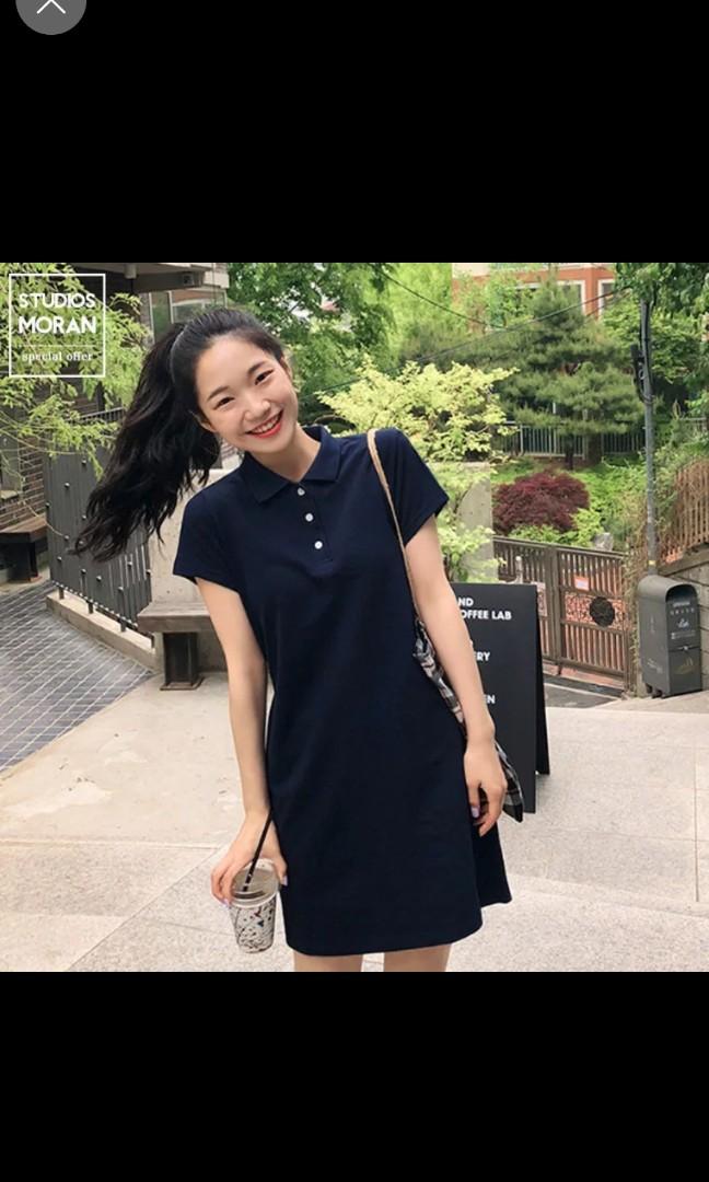 navy polo dress