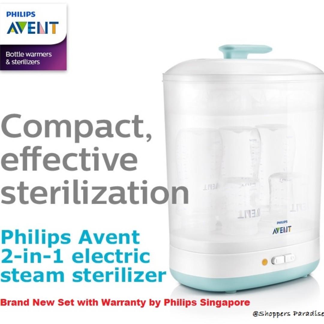 avent 2 in 1 electric steam steriliser