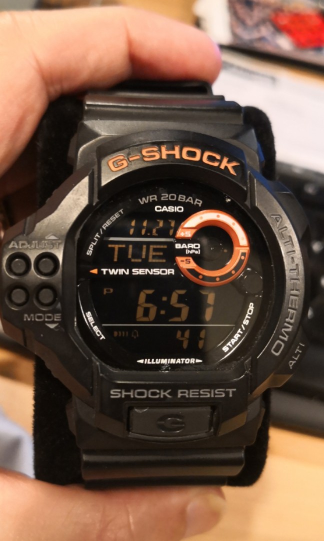 g shock wr20bar twin sensor