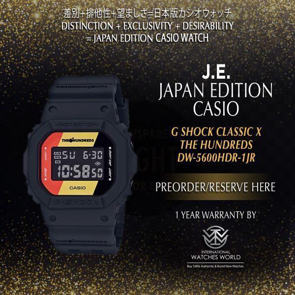CASIO JAPAN EDITION G SHOCK 35TH ANNIVERSARY X THE HUNDREDS