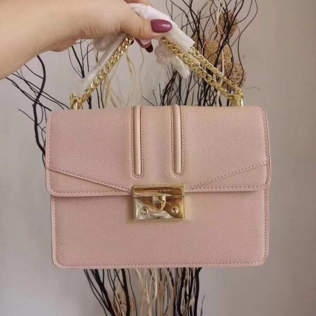 Charles & Keith Fur Bag with Box (Pink), Women's Fashion, Bags & Wallets,  Shoulder Bags on Carousell