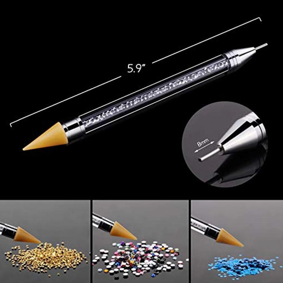 Dual Ended Nail Dotting Pen Diamond Painting Pen Crystal Beads Handle Rhinestone Studs Picker Wax Pencil Manicure Nail Art Tool Health Beauty Hand Foot Care On Carousell