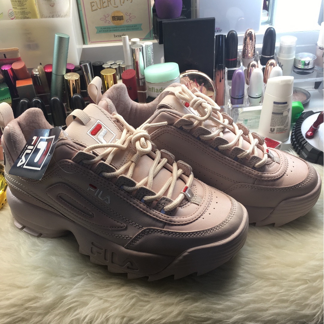 Fila Disruptor II in Pale Pink, Women's Fashion, Footwear, Sneakers on ...