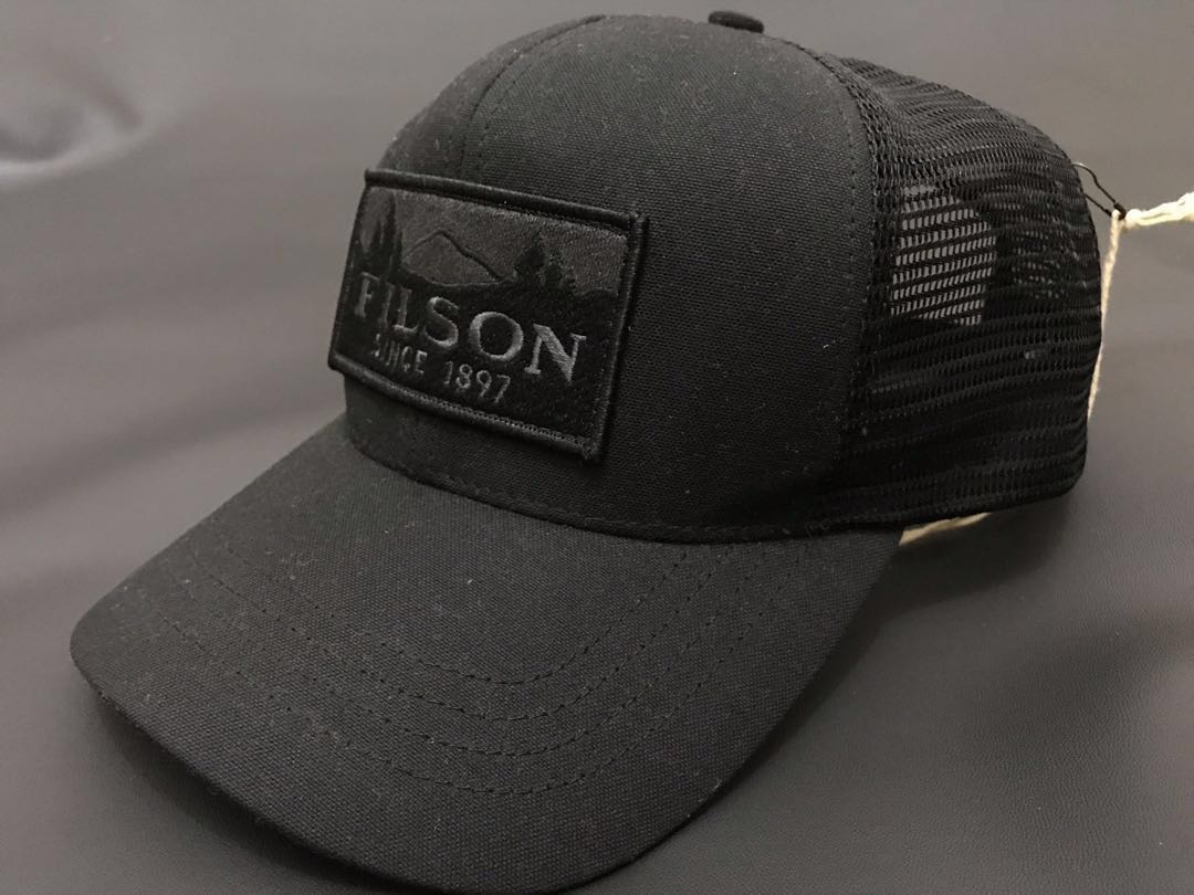 FILSON Logger Mesh Cap Black, Fesyen 