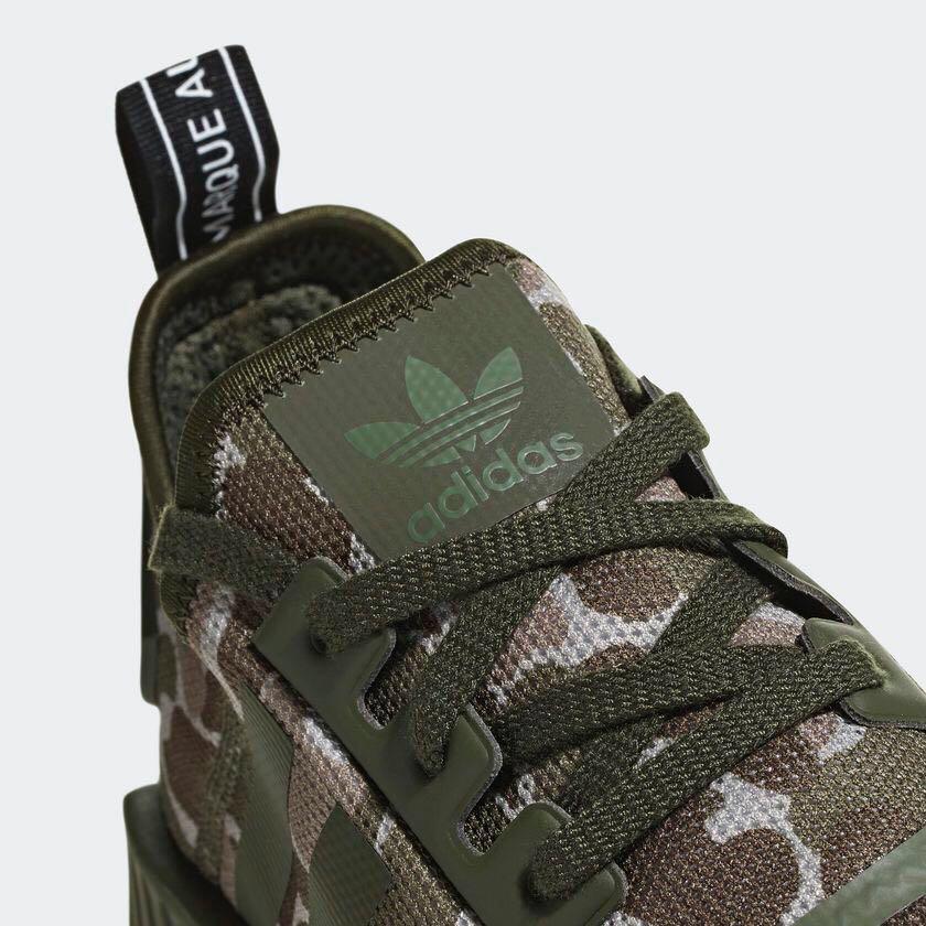 Guaranteed Authentic New Adidas NMD R1 shoe Camo sesame trace