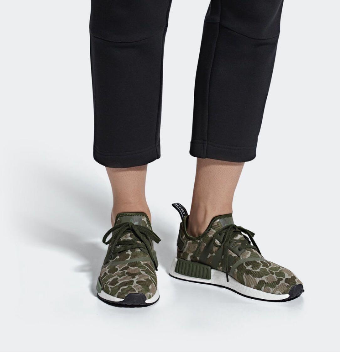 Guaranteed Authentic New Adidas NMD R1 shoe Camo sesame trace